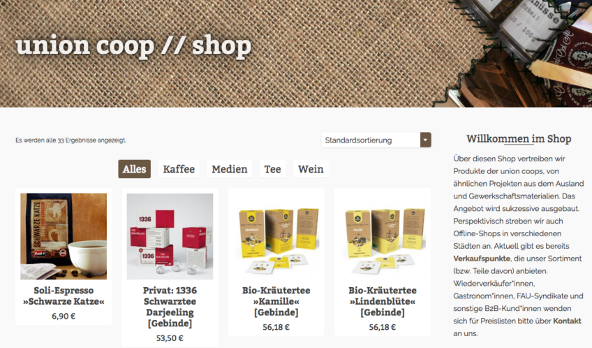 Unser Shop ist online!