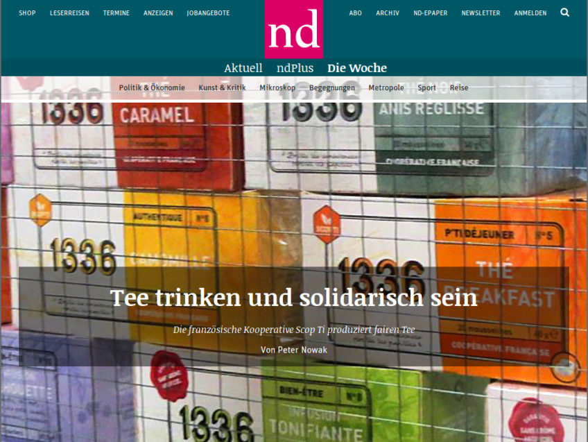 »Tee trinken und solidarisch sein«